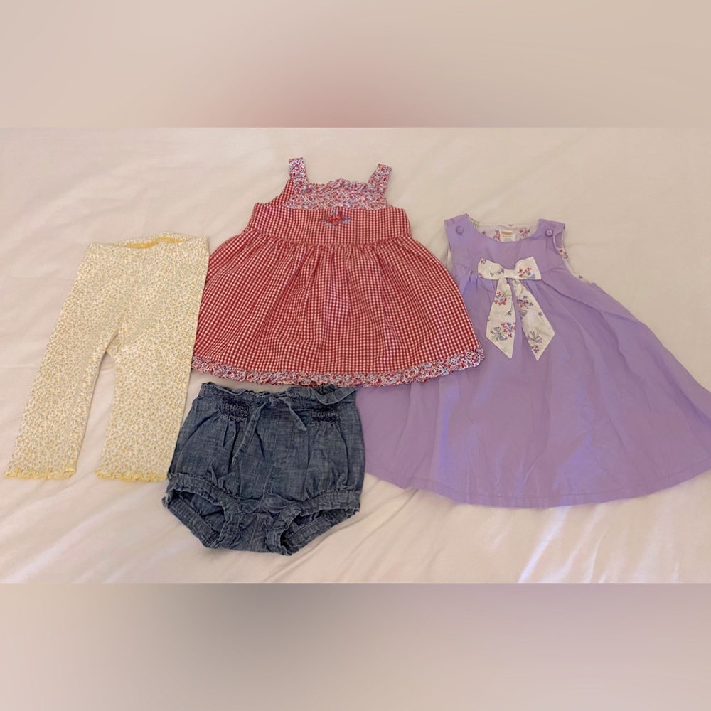 Vintage Gymboree and Baby Gap 6 - 12 Months Lot Dresses, Legging, Short
